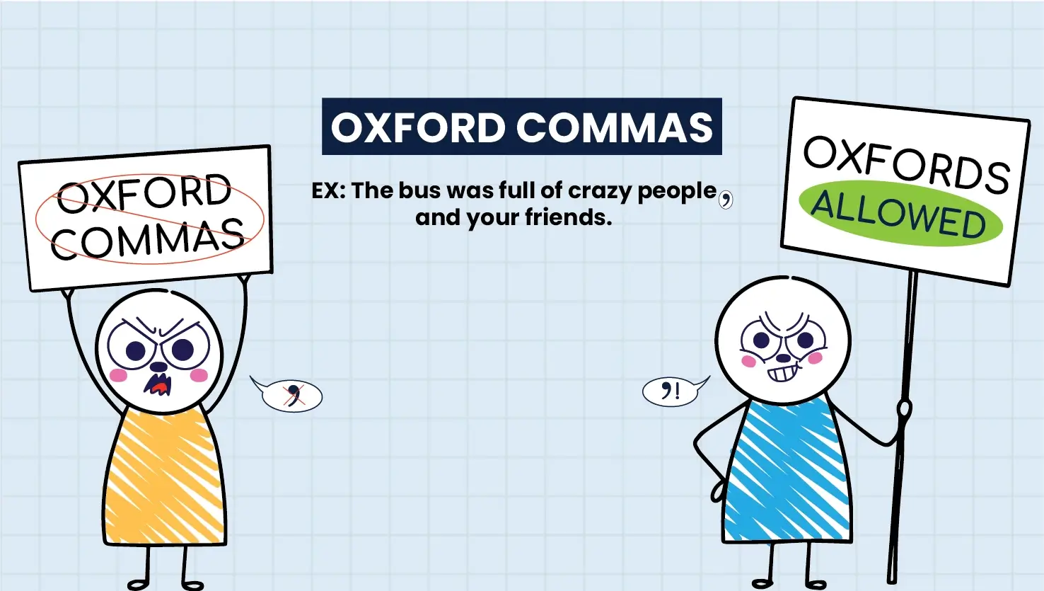 Explanation of the Oxford comma and its importance in clear writing