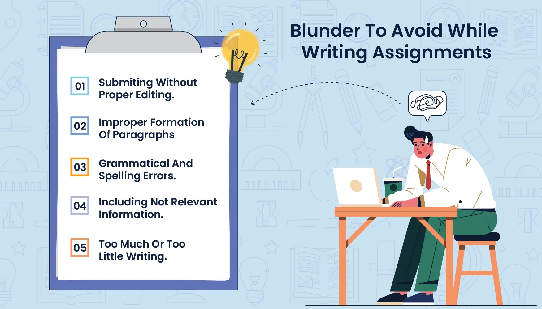 Mistakes to avoid while writing assignment for university